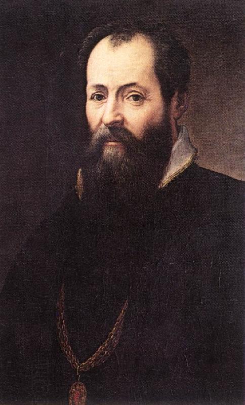 VASARI, Giorgio Self-portrait (detail) et oil painting picture